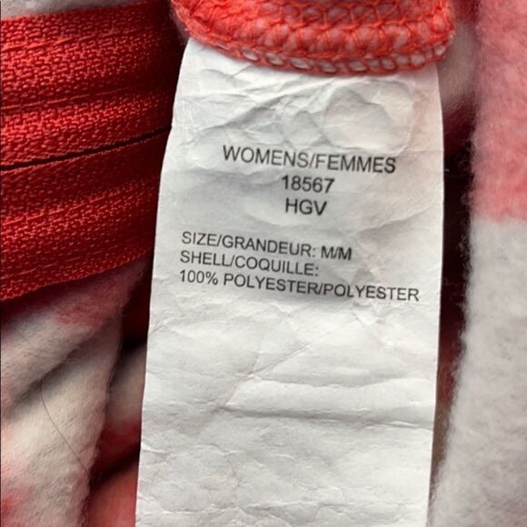 Woolrich Red White Buffalo Plaid Fleece Zip Front Vest Size M - Picture 13 of 13